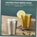 Buy Beavorty Beerbecher Tools for Men - Metal Shaving Brush & Razor Accessories | 7.1x7cm Silver Container - Buy Online on GoSupps.com