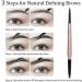 HeyBeauty Eyebrow Pencil with Brow Brush - Black | Double Ended Automatic Makeup Cosmetic Tool - Buy Online on GoSupps.com