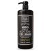 Dead Sea Collection 3 in 1 Body Wash for Men Amber Wood Cleanser for Body Hair and Face - 33.8 Fl. Oz.