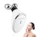 foreverlily Face Massager Red Light Therapy Wand 3 Modes Microcurrent Face Lift Device Neck Wrinkle Remove Anti-Aging Led Photon Therapy SkinTightening Machine (EMS White)