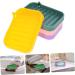 KONTONTY 4pcs Soap Holder Wall Soapbox Soaps Soap Draining Dish Soap Dish Soapdish Bathroom Soap Drainer Silicone Soap Case Drain Rack - Buy Online on GoSupps.com