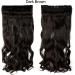 Clip In Hair Extensions One Piece Curly - 29" Inch Dark Brown - 3/4 Full Head Hairpieces Wavy 5 Clips For Ladies - Buy Online on GoSupps.com