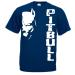 Generico t-Shirt Pitbull Fight Dog Kickboxing Boxing Gift Idea 12 Colors also for Children M Navy Blue