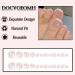 DOCVOEOMH French Tips Press on Toe Nails White Square with Rose Design - 24PCS Full Cover Glue on Toe Nails for Women - Nude Pink Acrylic Toenails for Summer Beach - Buy Online on GoSupps.com