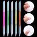 Glass Cuticle Pusher Professional Manicure Stick Nail Cuticle Remover Tools Orange Brushes - Buy Online on GoSupps.com
