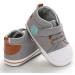 Baby Boy First Walking Shoes - Soft Sole Anti-Slip Prewalker 12-18 Months Gray - Buy Online on GoSupps.com