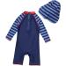 BONVERANO Baby Boys Swimsuit UPF 50+ Long-Sleeve Whale One Piece - Size 3 (3-6 Months) - Buy Online on GoSupps.com