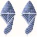 Buy Super Absorbent Microfiber Hair Towel Wrap & Turban for Fast Drying Ideal for Women & Girls (Blue - Buy Online on GoSupps.com