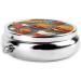 Portable Metal Pill Box - Burgers & Fries Design 3-Compartment Mini Case for Travel Ideal for Small Pills - Buy Online on GoSupps.com