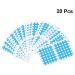 20 Sheets Fitness Support Tape - Adhesive Cloth for Sports Injuries & Physiotherapy | Easy Sticky 10x6cm - Best Sports Adhesive Tape for Fitness - Buy Online on GoSupps.com