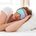 Colorful Wavy Abstract Sleep Mask | Double-Sided Soft Adjustable Eye Covers - Perfect for Shade & Reducing Eye Edema - Buy Online on GoSupps.com
