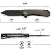 CIVIVI Elementum Folding Knife | Black Stonewashed D2 Blade | Micarta Handle | EDC Outdoor Knife (Dark Green/Black) - Buy Online on GoSupps.com