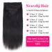 Nvnvdij 18 Inch Straight Clip in Hair Extensions - Brazilian Virgin Human Hair, 8pcs Double Weft Set with 18 Clips, Natural Black Color - Women's Hair Extensions - Buy Online on GoSupps.com