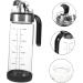 HOMSFOU 4pcs Automatic Opening and Closing Oiler Ceramic Oil Dispenser Clear Container Liquid Containers Oil Cruet Soy Sauce Dispenser Oil and Vinegar Dispenser Oil Bottle Glass Bottle Pp 22X7X7CMx4pcs As Shownx4pcs - Buy Online on GoSupps.com