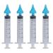 4pcs Universal Ear Wax Remover Syringe Silicone Tip Ear Canal Irrigator Ear Wax Flusher and Multifunctional Ear Irrigation Syringe