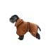 Bella & Balu Dog Bradge Out of microfiber + PFOTENCH - absorbent dog bathrobe for drying after swimming swimming or walking in the rain (s | brown) S brown