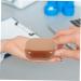 Buy Homsfou 2-in-1 Contact Lens & Makeup Mirror Case - Travel Cosmetic Box - Brown ABS Compact & Stylish - 7.3x7.3x2.6cm - Buy Online on GoSupps.com