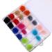 Yzzseven 24PCS Cute Magnetic Nail Poms Mink Fleece Detachable 3D Nail Fluffy DIY Magnetic Fluffy Ball Suit Removable Decorations Soft Plush Ball for Nail Art DIY(12 Colors)