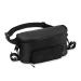 Hauck 2in1 binkhuff and stroller pocket large stroller organizer hip pocket crossbody breast pocket for women and men simple fastening on the buggy long adjustable belt (black)