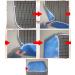 Mingze Waterproof Bibs for Adults - Washable Apron with Crumb Catcher Perfect Clothing Protection for Men Women & Seniors (Blue) - Buy Online on GoSupps.com