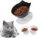 Elevated Cat Food Bowls - Raised Pet Feeder and Waterer | 15 Tilted Bowls for Cats, Dogs, and More | Anti Vomiting Design | Cute Cat Face Bowl - Buy Online on GoSupps.com