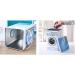 Metal Laundry Powder Tin White Laundry Powder Storage for Case Detergent Storage Box with Handle Storage Bucket - Buy Online on GoSupps.com