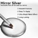 Erinde Silver Metallic Nail Polish Gel Mirror Effect Nail Polish Gel Set 3D Gorgeous Long Lasting Nail Gel Quick Dry Silver Painting Gel Nail Liner Painting DIY Nail Glitter with 3 Brushes yellow - Buy Online on GoSupps.com