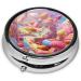 Cartoon Candy Castle Portable Metal Pill Box | Round Mini 3-Compartment | Travel-Friendly Small Pills Organizer - Buy Online on GoSupps.com