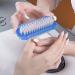 2pcs Nail Cleaning Brush - Double Sided Fingernail Scrub Brushes for Hands & Toes - Portable Scrubber Brush for Home, Garden, and Salon Use (Blue+Red) - Buy Online on GoSupps.com