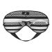 Black White Stripe Print Ultra-Soft Light-Blocking Eye Mask for Optimal Comfort and Restful Sleep