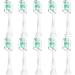 Osctor Replacement Toothbrush Heads for Philips Sonicare Plaque Control ProtectiveClean C2 C3 C1 W G2 4100 5100 6100 Electric Toothbrush HX9024 10 Pack Sonic Electric Toothbrush Brush Heads White