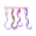 6-Piece Unicorn Hair Clips with Colored Wigs & Curly Ponytails - Princess Dress Up Headdress for Christmas - Multicolor - Buy Online on GoSupps.com