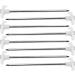 JFOUTU 8pc-Pack Galvanized Steel Tent Stakes with Fluorescent Stopper for Camping Tents - White - Buy Online on GoSupps.com