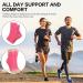4 Pairs Compression Ankle Socks for Men & Women - Plantar Fasciitis & Arthritis Relief - Pink Size 38-42 - Buy Online on GoSupps.com