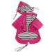 Pethiy Premium dogs raincoat rain jackets for dogs waterproof dog coat with zipper dog rainy hoodies with reflective buttons and bags with removable hooded hooded XXL pink