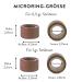 Hair2Heart Microring Silicone for Real Hair Extensions - Gentle Fastening - #6 Light Brown - 100 Pieces of 1g I-Tips & Loops - Buy Online on GoSupps.com