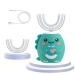 Kids Ultrasonic Electric Toothbrush,U Shaped Automatic Toothbrushes 360° Cleaning with Six Smart Modes Auto Whitening Toothbrush IPX7 Waterproof Design for Children Kids Toddler 2-7 Years Old (Green)