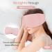 Hilph Cotton Sleep Mask Blackout | Adjustable Eye Mask for Side Sleepers | Comfortable Night Shift & Travel Sleep Aid (Pink - Buy Online on GoSupps.com