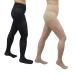 Nsocks 2 couple 40 Denier mild compression tights for women support tights closed toe area Nursing compression stocking 6-15 mmHg 1 black 1 skin color