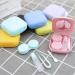 Travel Contact Lens Case Kit - Mini Etui with Mirror | Pink Lens Container for Easy Travel - Buy Online on GoSupps.com