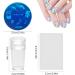 saijer Nail Art Stamper 4 PCS Silicone Nail Art Stamper With Scrapers 8 PCS Nail Art Stamping Plates Transparent Jelly Nail Stamp Manicure Tools Nail Plates Soft Stamper for DIY Nail Art Design - Buy Online on GoSupps.com