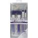 MODA Royal & Langnickel Full Size Mythical Crystal 5pc Makeup Brush Set with Pouch Includes - Powder Angle Brush MD Shader and Crease Brushes Brilliant Amethyst - Buy Online on GoSupps.com