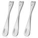 Sibba Mini Spoon Face Spatula Makeup Small Skincare For Cosmetics Mask Make Up Tool Beauty Skin Care Lotion Cosmetic Facial Spatulas Cream Product Moisturizer Applicator Tiny Scoop Lip Scooper Silver