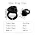Black Glue Rings for Eyelash Extensions - 300PCS Disposable Holder Cups | Heart & Flower Design Lash Glue Rings for Professional Use - Buy Online on GoSupps.com