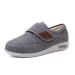 Men's Wide Diabetic Edema Adjustable Shoes Comfy Extra Wide Orthopedic Shoes Fit Swollen Feet Diabetic Foot Shoes for Swollen Feet Plantar Fasciitis (Color : Grey Size : 12)
