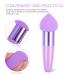 Buy Beaupretty 3pcs Makeup Sponge Set - Mushroom Foundation Sponges with Handle for Liquid Foundation & Creams - Purple - Buy Online on GoSupps.com