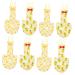 PopetPop 8 Stk Parrot Suit Poow Flight Suit Nymphensittich diaper Papagei diaper Windel Sittich flight Suit pigeon diaper Windules clothing cotton lx4pcs yellowx4st