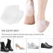 GQTJP Silicone Heel Cups - Plantar Fasciitis & Heel Pain Relief (White, 2 Pairs) - Buy Online on GoSupps.com