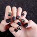 CSch 24PC Black Fake Nails - Celebrity Black Diamond Acrylic Press-On Manicure for Girls | International Shipping Available - Buy Online on GoSupps.com
