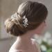 Unicra Bridal Wedding Hair Comb | Crystal Hair Accessories for Women & Girls | Elegant Silver Bridal Hairpieces - Buy Online on GoSupps.com